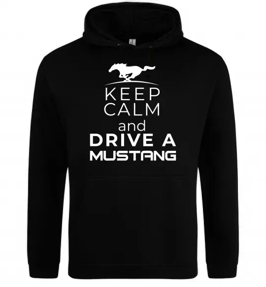 Чоловіча толстовка (худі) Drive Ford Mustang Чорний фото