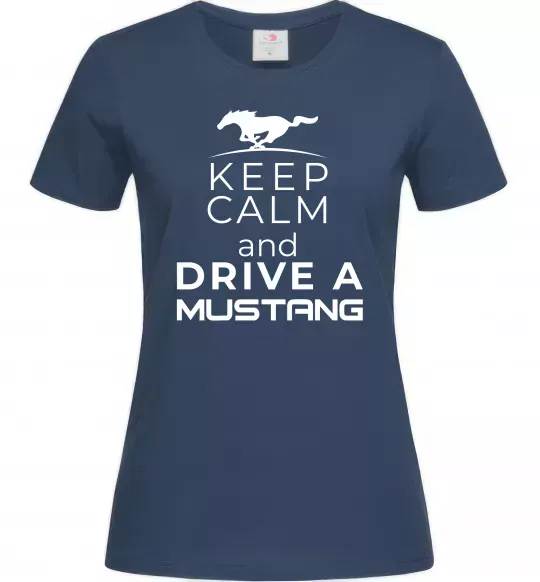 Женская футболка Drive Ford Mustang Темно-синий фото