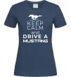 Женская футболка Drive Ford Mustang Темно-синий фото