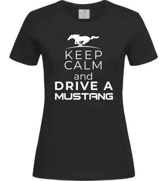 Женская футболка Drive Ford Mustang Черный фото