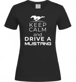 Женская футболка Drive a Mustang Белый фото