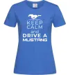 Женская футболка Drive Ford Mustang Ярко-синий фото