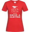 Женская футболка Drive Ford Mustang Красный фото