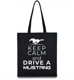 Эко-сумка Real men drive Mustang Черный фото