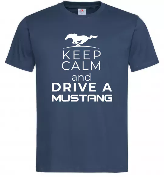 Чоловіча футболка Drive Ford Mustang Темно-синій фото