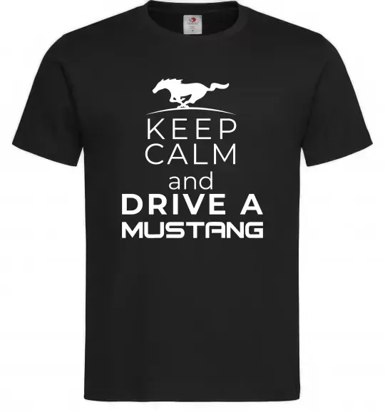 Чоловіча футболка Drive Ford Mustang Чорний фото