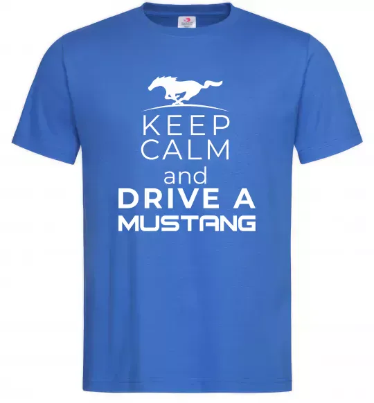 Чоловіча футболка Drive Ford Mustang Яскраво-синій фото