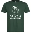 Чоловіча футболка Drive Ford Mustang Темно-зелений фото