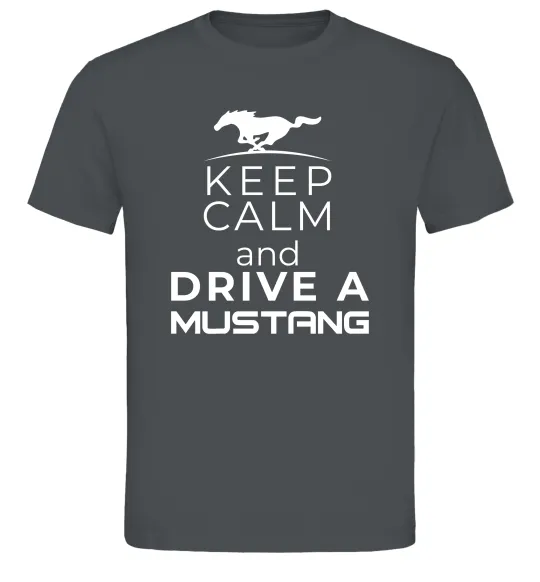 Чоловіча футболка Drive Ford Mustang Графіт фото