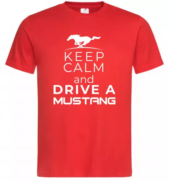 Чоловіча футболка Drive Ford Mustang Червоний фото