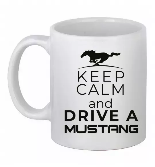 Чашка керамическая Drive Ford Mustang Белый фото