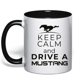 Чашка с цветной ручкой Drive Ford Mustang