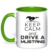 Чашка с цветной ручкой Drive Ford Mustang Зеленый фото