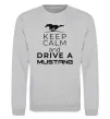 Свитшот Drive Ford Mustang Серый меланж фото