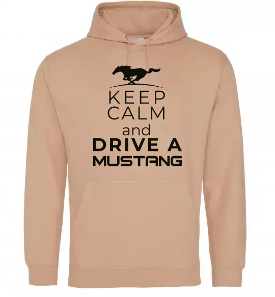 Чоловіча толстовка (худі) Drive Ford Mustang Пісочний фото