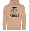 Жіноча толстовка (худі) Drive Ford Mustang Пісочний фото