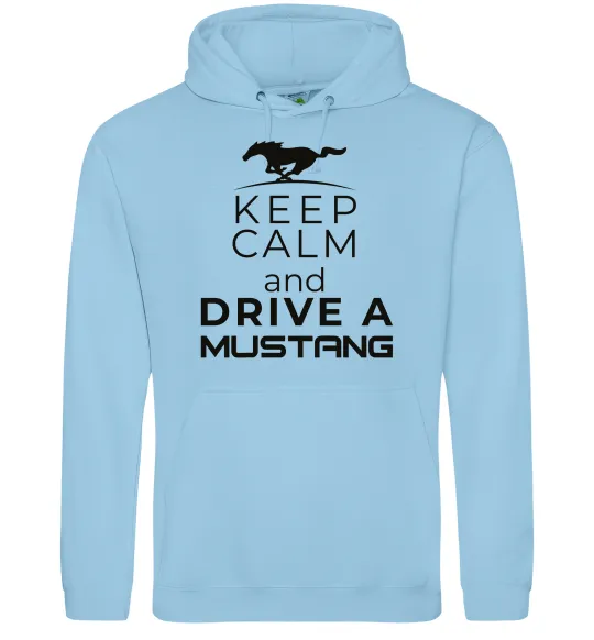 Женская толстовка (худи) Drive Ford Mustang Голубой фото