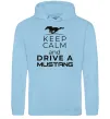 Женская толстовка (худи) Drive Ford Mustang Голубой фото