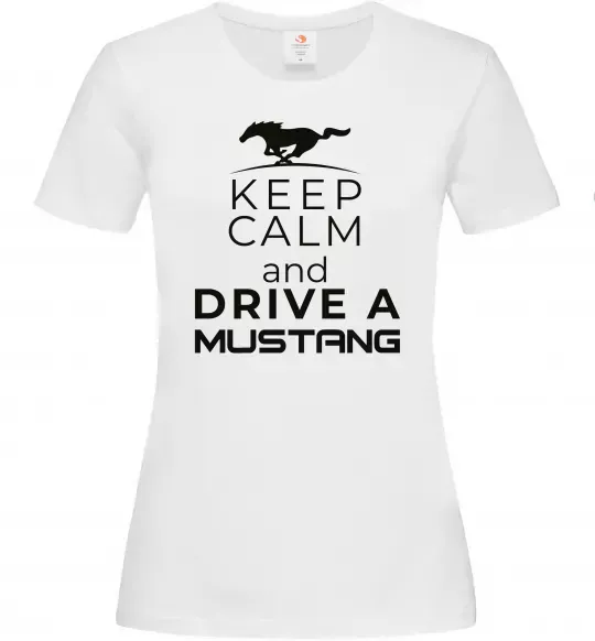 Женская футболка Drive Ford Mustang Белый фото