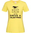 Женская футболка Drive Ford Mustang Лимонный фото