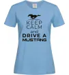 Женская футболка Drive Ford Mustang Голубой фото
