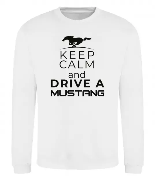 Світшот Drive Ford Mustang Білий фото