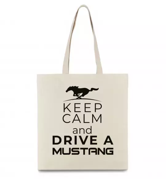 Эко-сумка Drive Ford Mustang Бежевый фото
