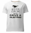 Мужская премиум футболка Drive Ford Mustang Белый фото