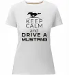 Жіноча преміум футболка Drive Ford Mustang Білий фото