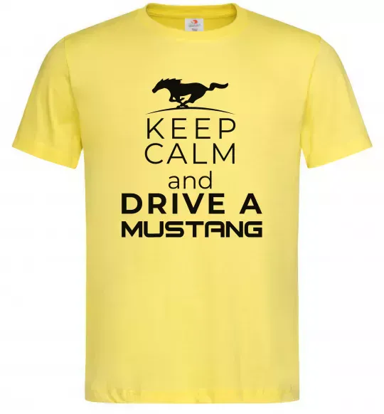 Чоловіча футболка Drive Ford Mustang Лимонний фото