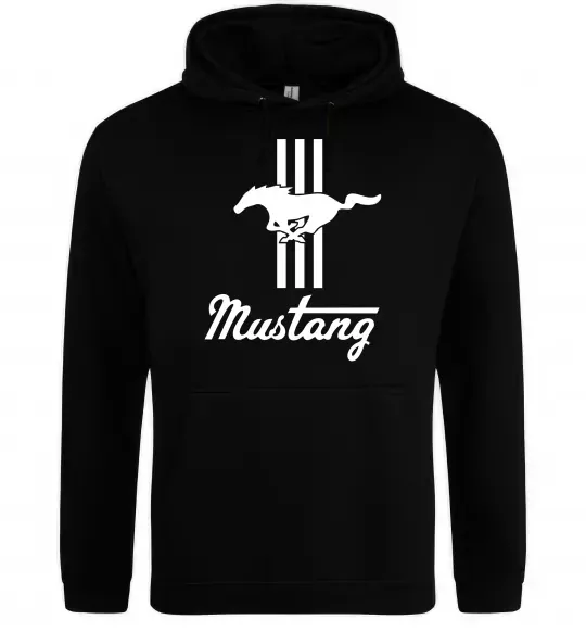 Женская толстовка (худи) Mustang logo Черный фото