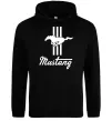 Женская толстовка (худи) Mustang logo Черный фото