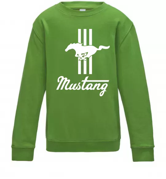 Дитячий світшот Mustang logo Лаймовий фото
