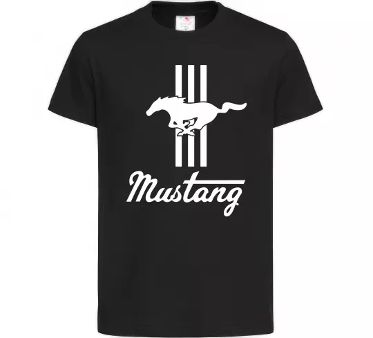 Детская футболка Mustang logo Черный фото