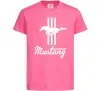 Детская футболка Mustang logo Ярко-розовый фото