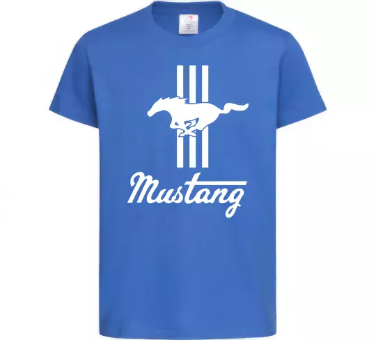 Детская футболка Mustang logo Ярко-синий фото