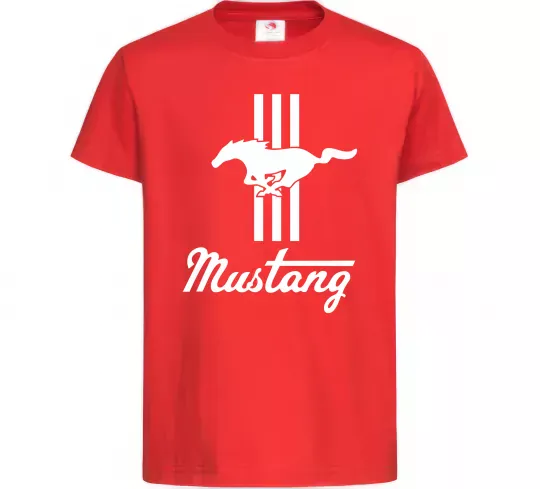 Детская футболка Mustang logo Красный фото
