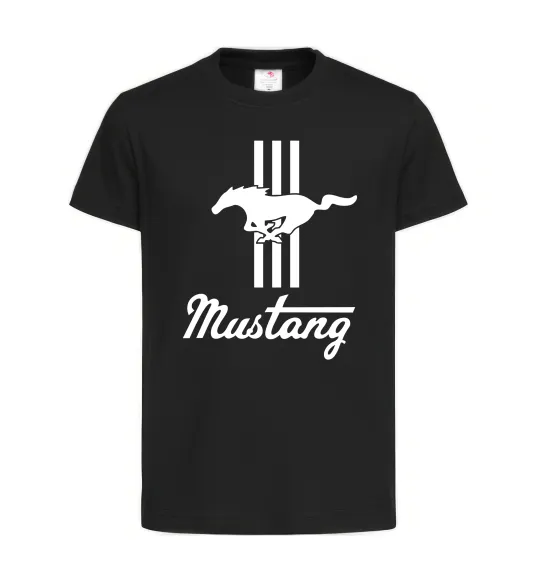Детская футболка Mustang logo Черный фото