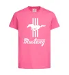 Детская футболка Mustang logo Ярко-розовый фото