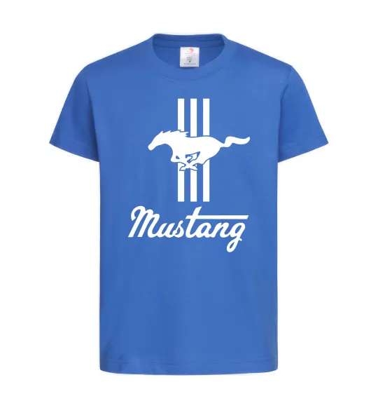 Детская футболка Mustang logo Ярко-синий фото