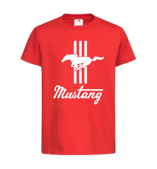 Детская футболка Mustang logo Красный фото