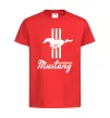 Детская футболка Mustang logo Красный фото