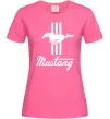 Женская футболка Mustang logo Ярко-розовый фото