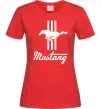 Женская футболка Mustang logo Красный фото
