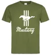 Чоловіча футболка Mustang logo Оливковий фото