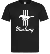 Чоловіча футболка Mustang logo Чорний фото