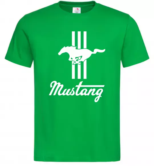 Чоловіча футболка Mustang logo Зелений фото