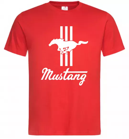 Чоловіча футболка Mustang logo Червоний фото