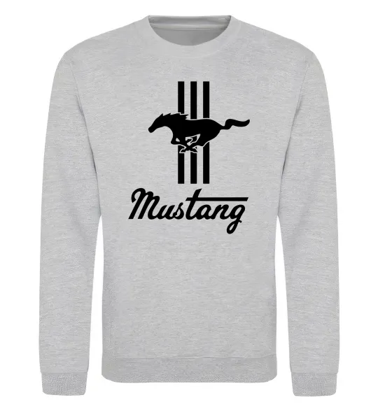 Свитшот Mustang logo Серый меланж фото