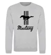 Свитшот Mustang logo Серый меланж фото